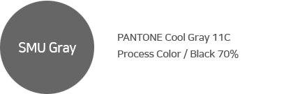 SMU Gray, PANTONE Cool Gray 11C, Process Color : Black 70%